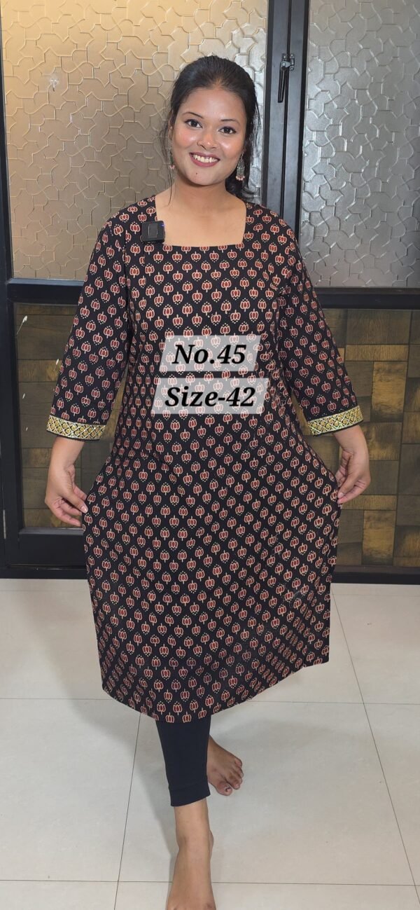 READY KURTI COTTON {SIZE-42} (NO.45)