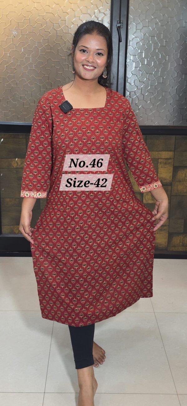 READY KURTI COTTON {SIZE-42} (NO.46)