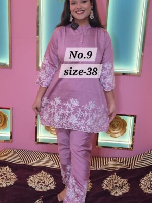 JAQUARD SILK READY WEAR SIZE- 38 (NO.9)