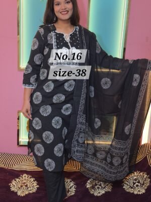 PURE COTTON SILK READY WEAR SIZE- 38(NO.16)