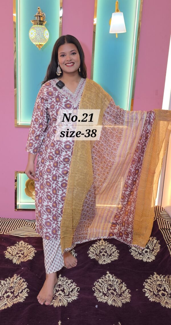 PURE COTTON  READY WEAR SIZE- 38(NO.21)