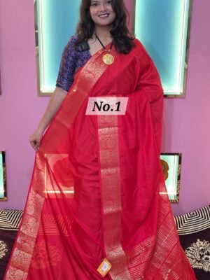 MASLIN SILK JAMDANI SAREE (NO.1)