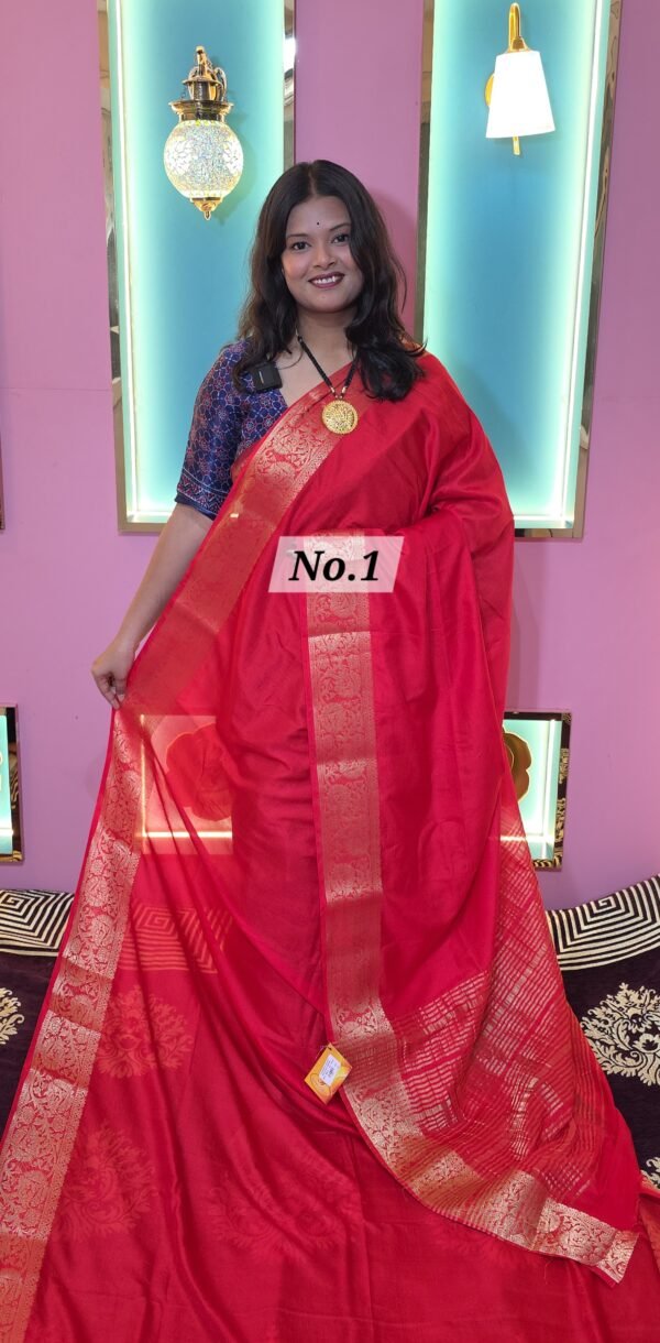 MASLIN SILK JAMDANI SAREE (NO.1)