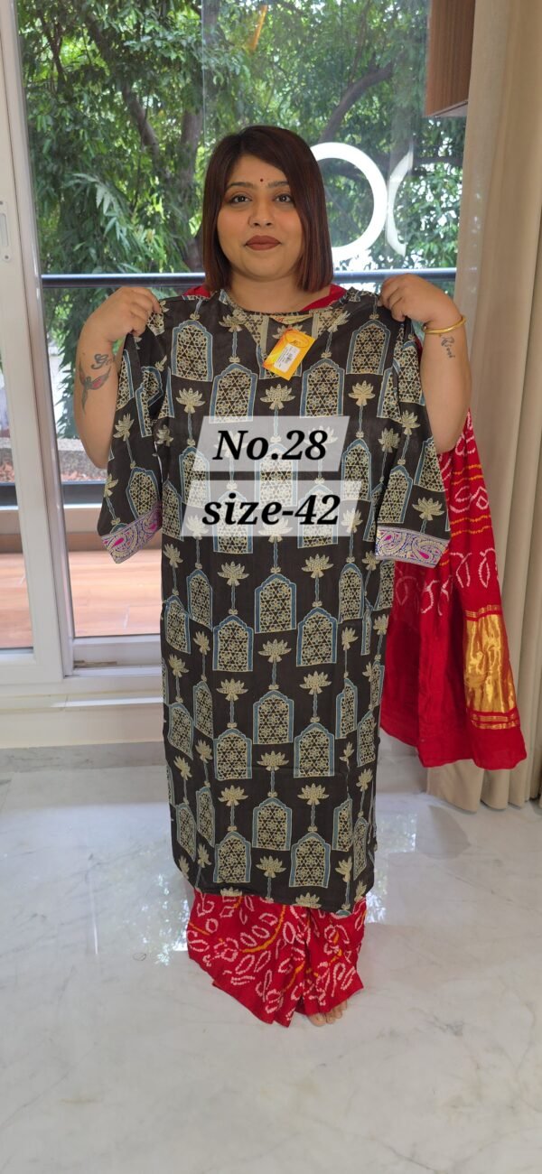 PURE MUSHRU KURTI {SIZE-42} (NO.28)