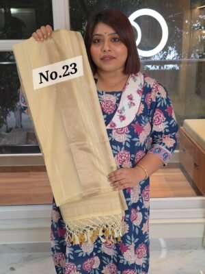 MASLIN SILK JAMDANI SAREE (NO.23)