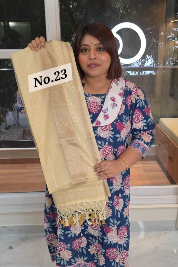 MASLIN SILK JAMDANI SAREE (NO.23)