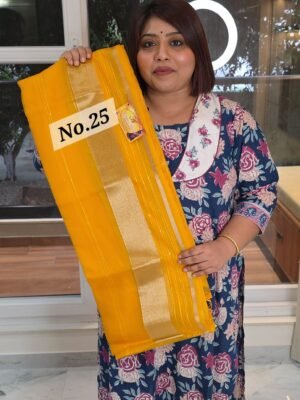 MASLIN SILK JAMDANI SAREE (NO.25)