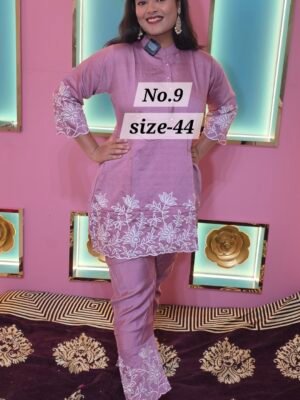 JAQUARD SILK READY WEAR SIZE- 44(NO.9)