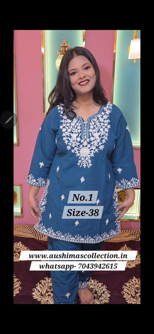 JAQUARD SILK READY WEAR SIZE- 38(NO.1)