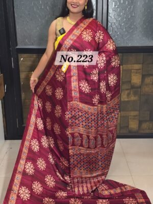 CREPE SILK SAREE (NO.223)
