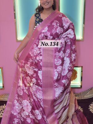 CREPE SILK SAREE (NO.134)