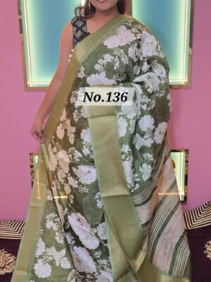 CREPE SILK SAREE (NO.136)