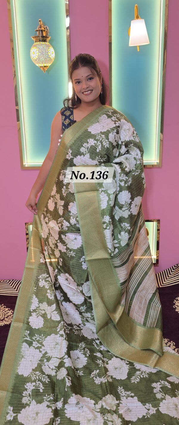 CREPE SILK SAREE (NO.136)