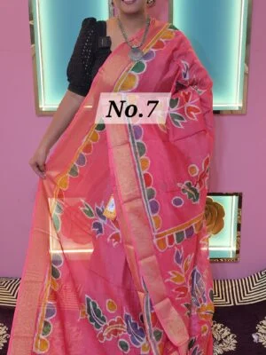 SALE-CHANDERI BATIK SAREE (NO.7)