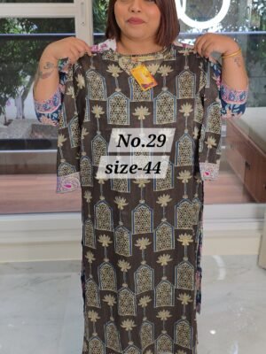 PURE MASHRU KURTI {SIZE-44} (NO.29)