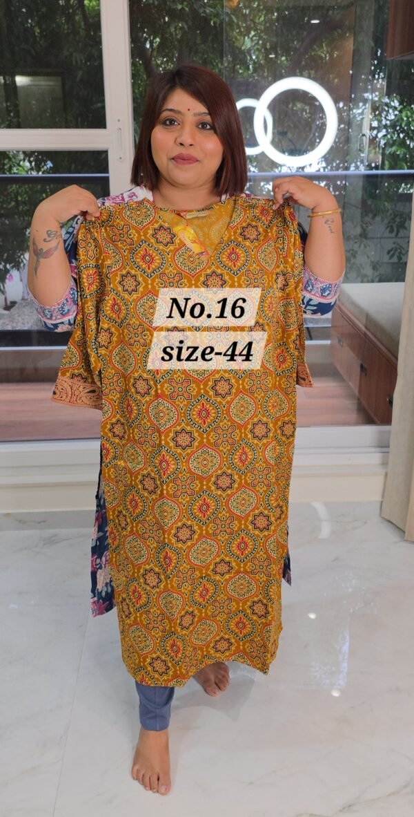 PURE MASHRU KURTI {SIZE-44} (NO.16)