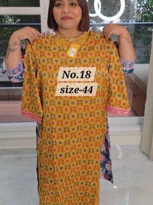 PURE MASHRU KURTI {SIZE-44} (NO.18)