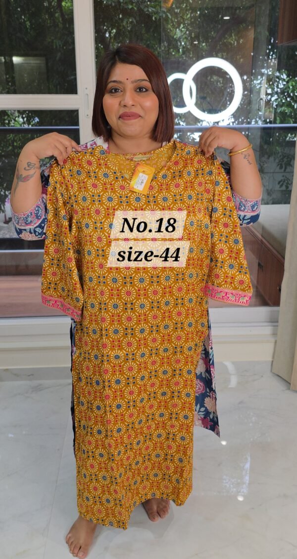 PURE MASHRU KURTI {SIZE-44} (NO.18)