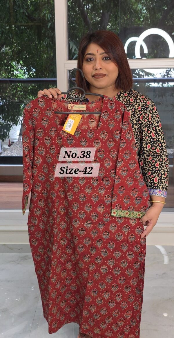 READY KURTI COTTON {SIZE-42} (NO.38)