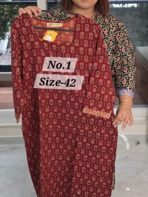 READY KURTI COTTON {SIZE-42} (NO.1)