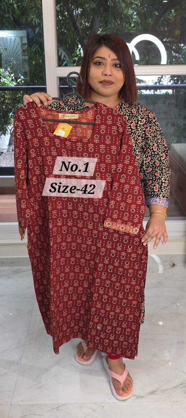 READY KURTI COTTON {SIZE-42} (NO.1)