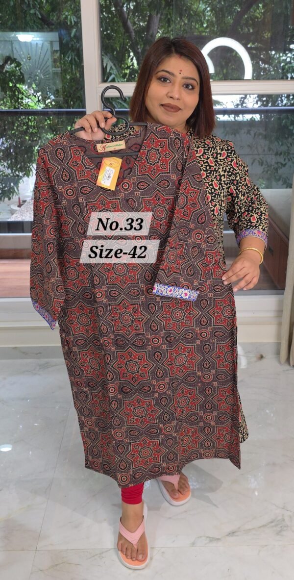 READY KURTI COTTON  {SIZE-42} (NO.33)