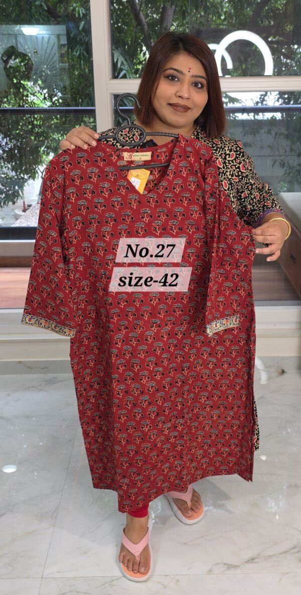 READY KURTI COTTON {SIZE-42} (NO.27)
