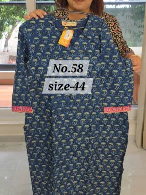 SALE-READY COTTON KURTI {SIZE-44} (NO.58)