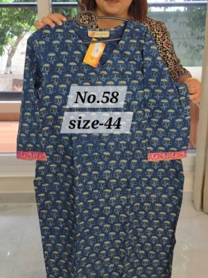 READY KURTI COTTON {SIZE-44} (NO.58)