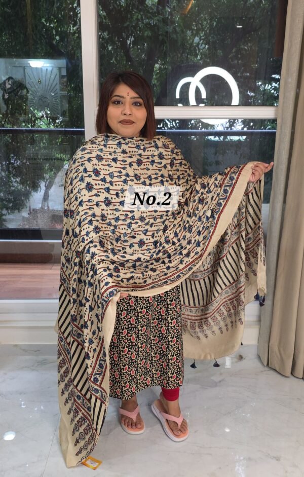 AJRAK MODAL SILK DUPATTA (NO.2)
