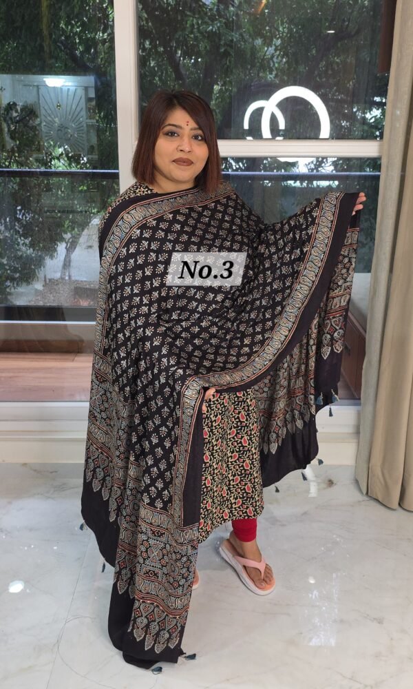 AJRAK MODAL SILK DUPATTA (NO.3)