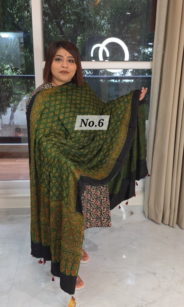 AJRAK MODAL SILK DUPATTA (NO.6)