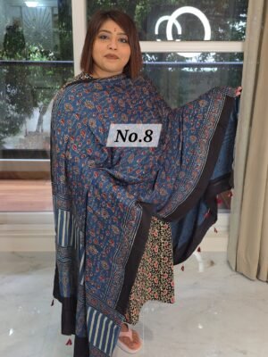 AJRAK MODAL SILK DUPATTA (NO.8)