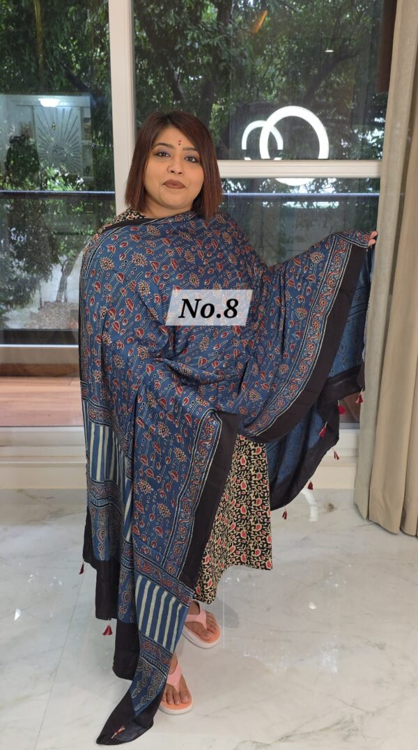 AJRAK MODAL SILK DUPATTA (NO.8)