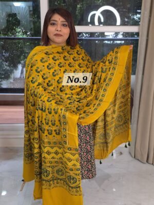 AJRAK MODAL SILK DUPATTA (NO.9)