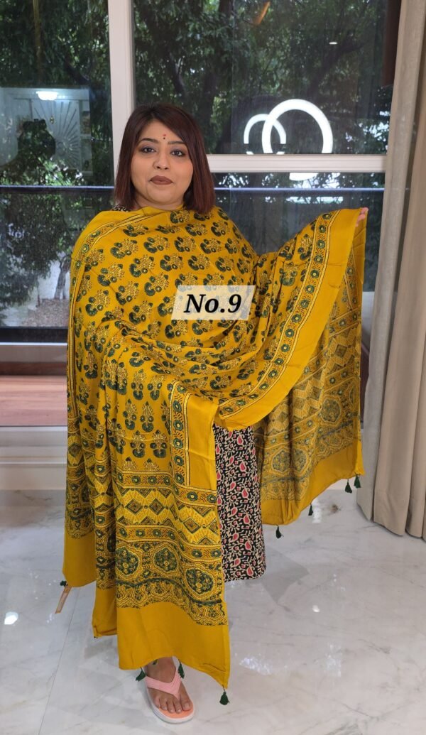 AJRAK MODAL SILK DUPATTA (NO.9)