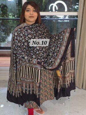 AJRAK MODAL SILK DUPATTA (NO.10)