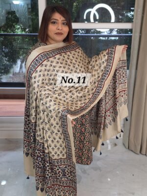 AJRAK MODAL SILK DUPATTA (NO.11)