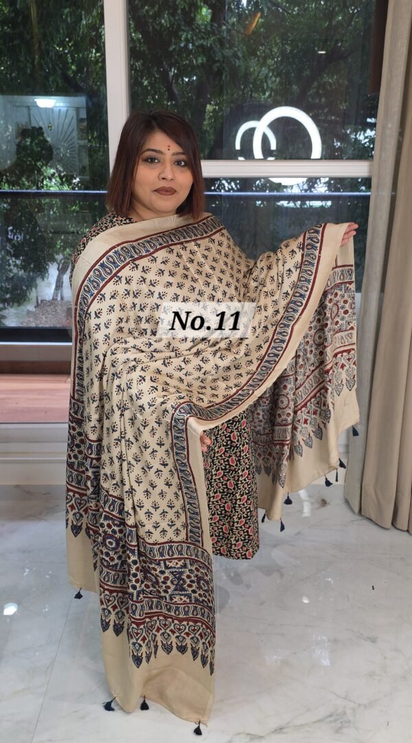 AJRAK MODAL SILK DUPATTA (NO.11)