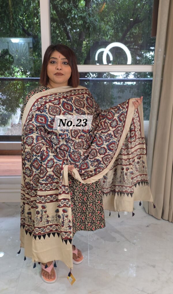 AJRAK MODAL SILK DUPATTA (NO.23)