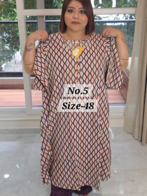 READY MADE COTTON KURTI {SIZE-48} (NO.5)