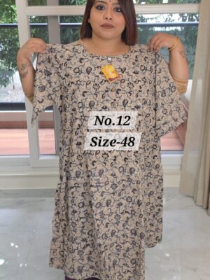 READY MADE COTTON KURTI {SIZE-48} (NO.12)