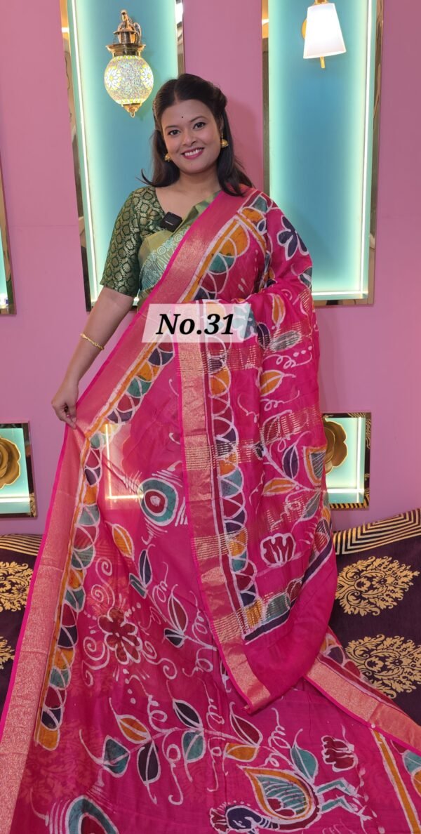 CHANDERI BATIK SAREE (NO.31)