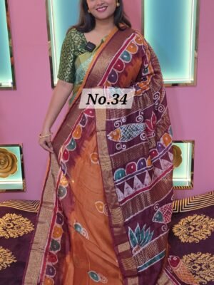 CHANDERI BATIK SAREE (NO.34)