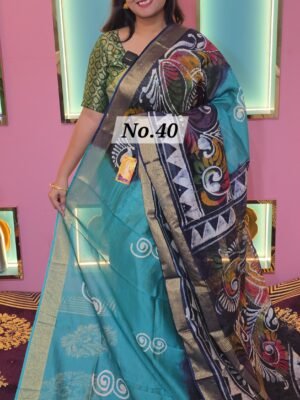 CHANDERI BATIK SAREE (NO.40)