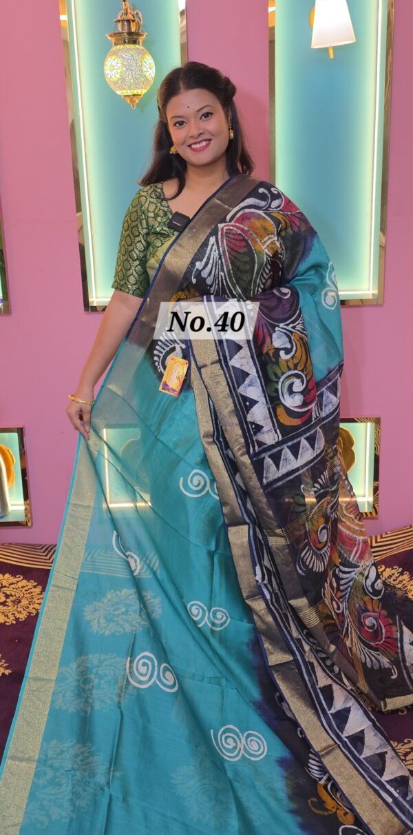 CHANDERI BATIK SAREE (NO.40)