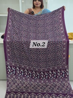 AJRAKH CREPE SAREE (NO.2)