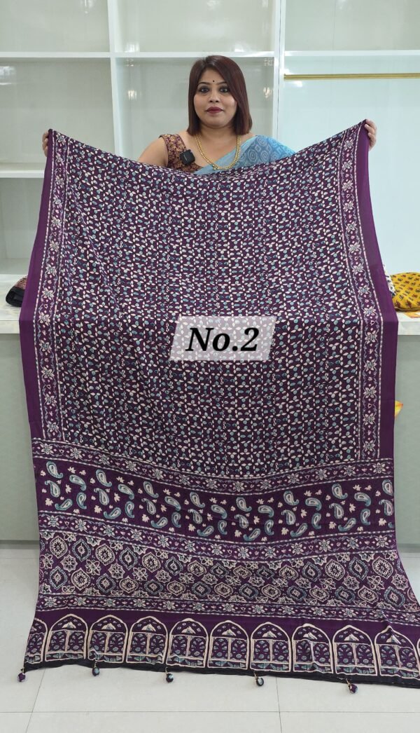 AJRAKH CREPE SAREE (NO.2)