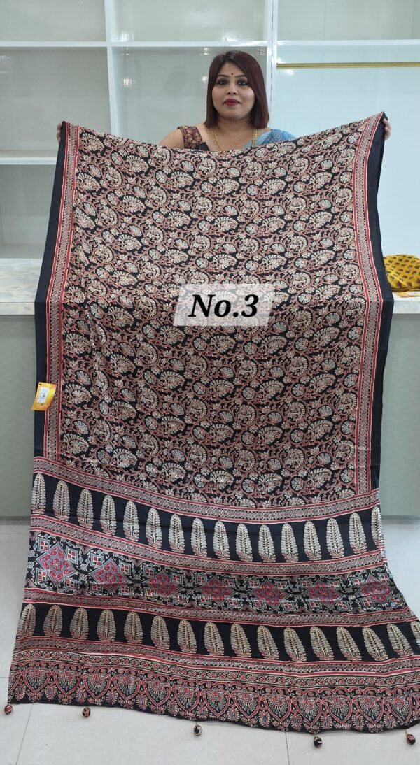 AJRAKH CREPE SAREE (NO.3)