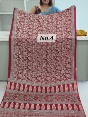AJRAKH CREPE SAREE (NO.4)